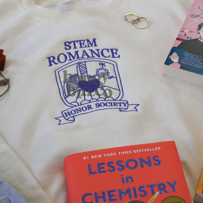 Stem Romance Honor Society Embroidered Crewneck
